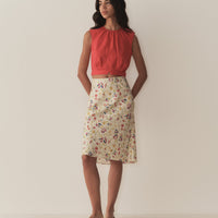 DORIS TOP -- SCARLET