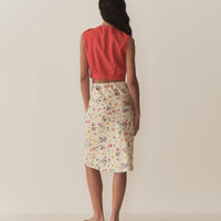 DORIS TOP -- SCARLET