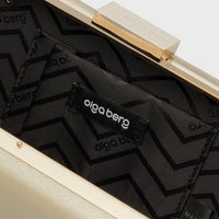 Champagne Precious Metallic Slimline Clutch