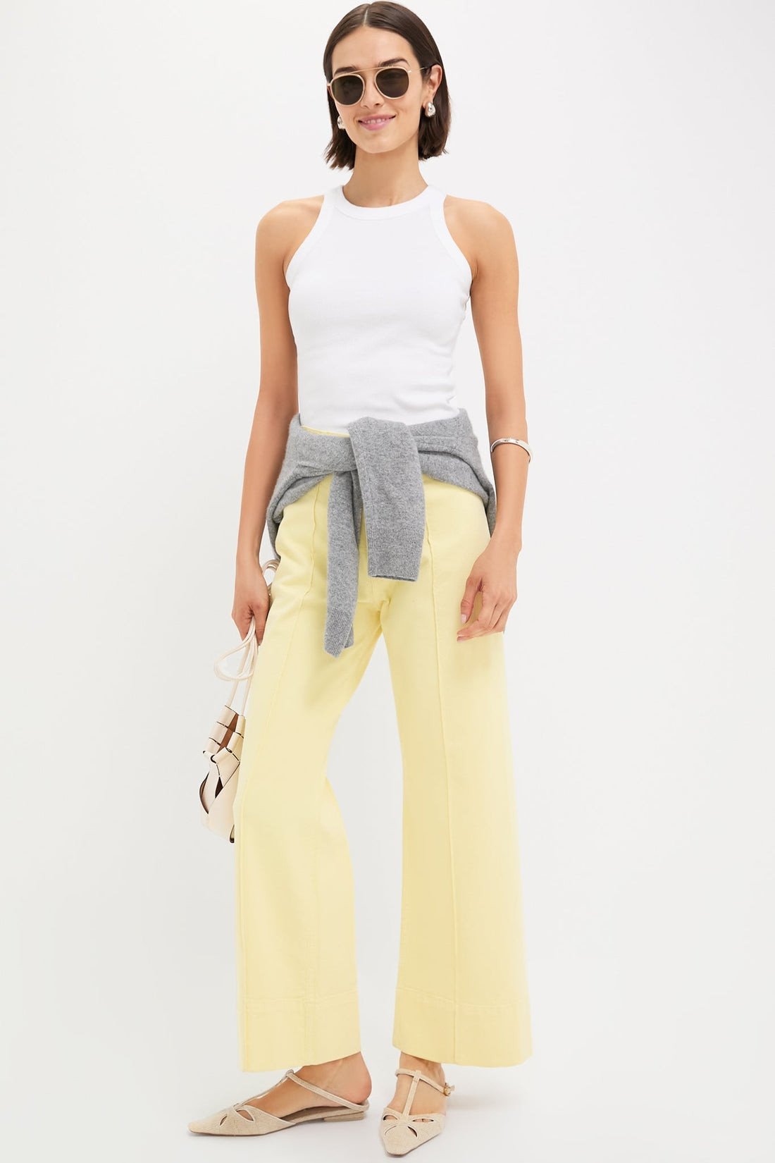 Buttercup Penny Ankle Pintuck High Rise Wideleg