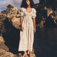 BARDOT DRESS -- POWDER