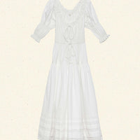 BARDOT DRESS -- POWDER
